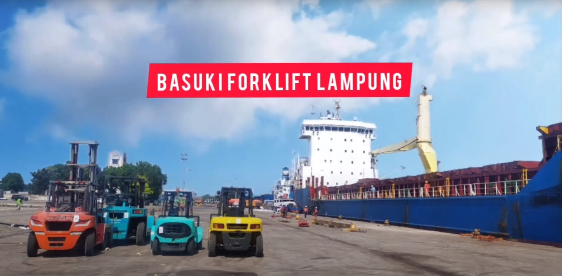 Galeri Layanan rental, service, sparepart, dan ban solid forklift Lampung